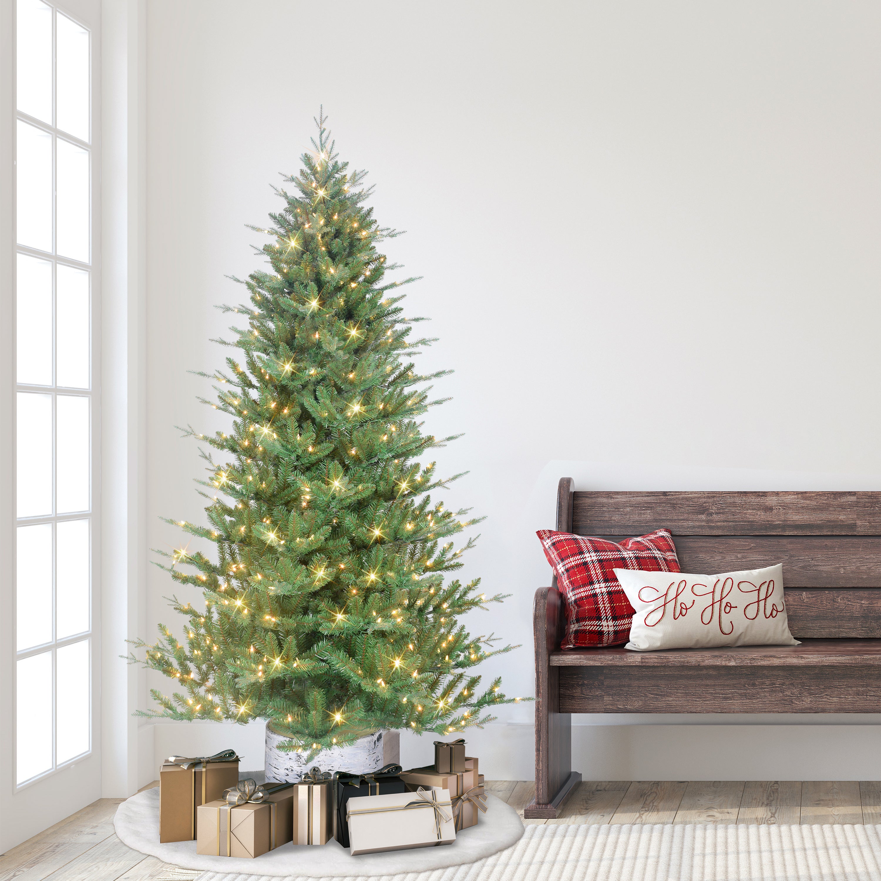 6.5ft Pre-lit Potted Tree
